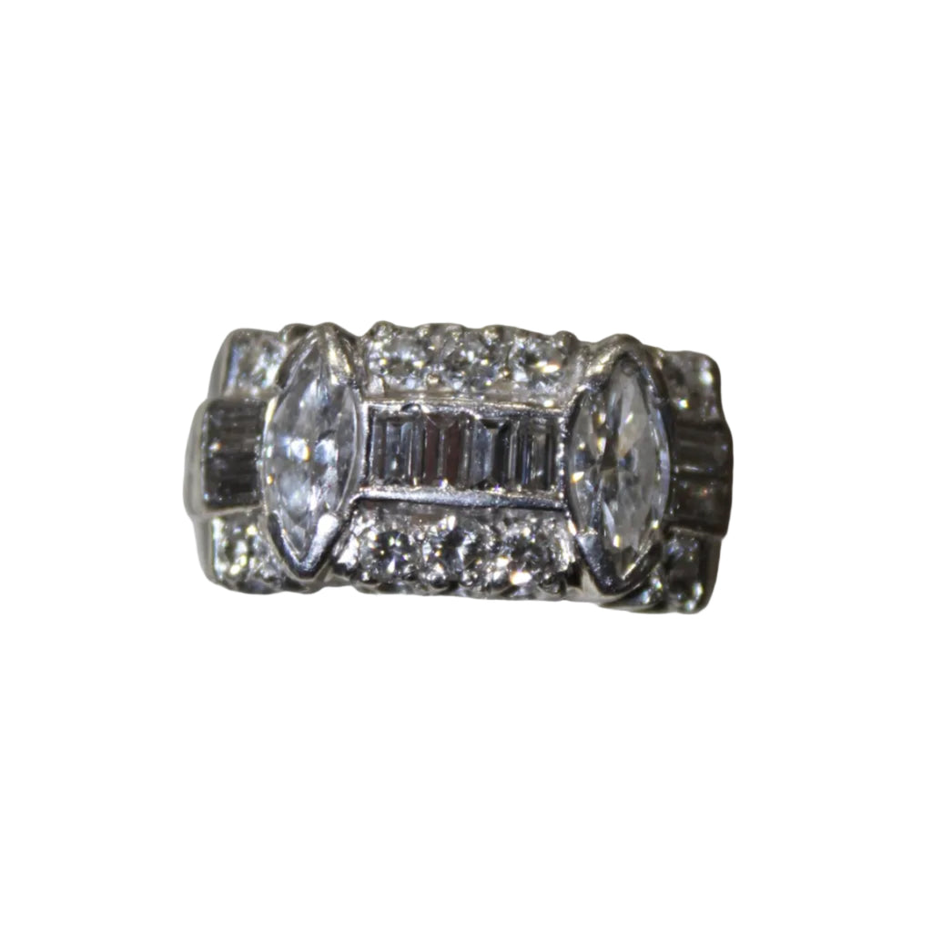 Double Marquise Band