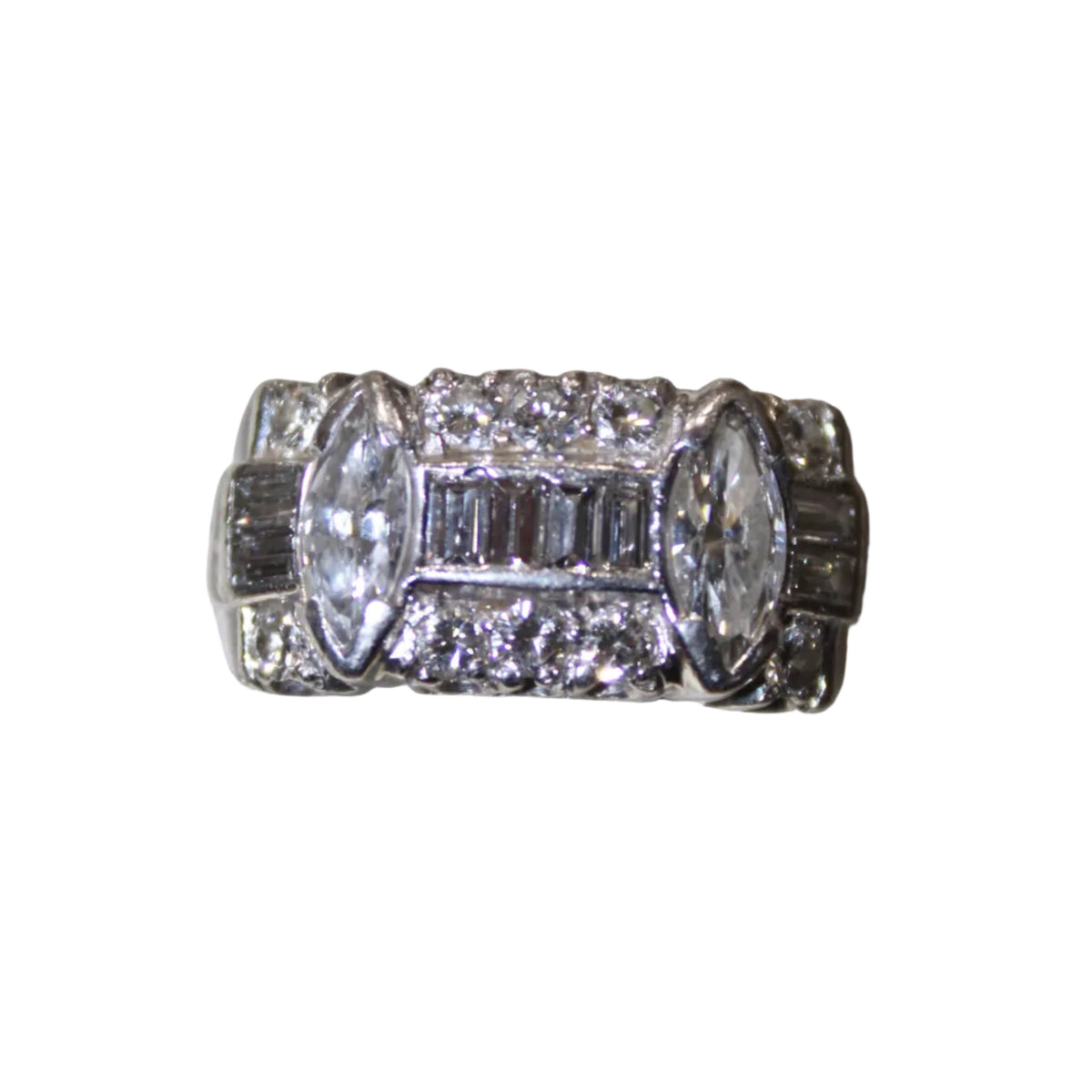 Double Marquise Band