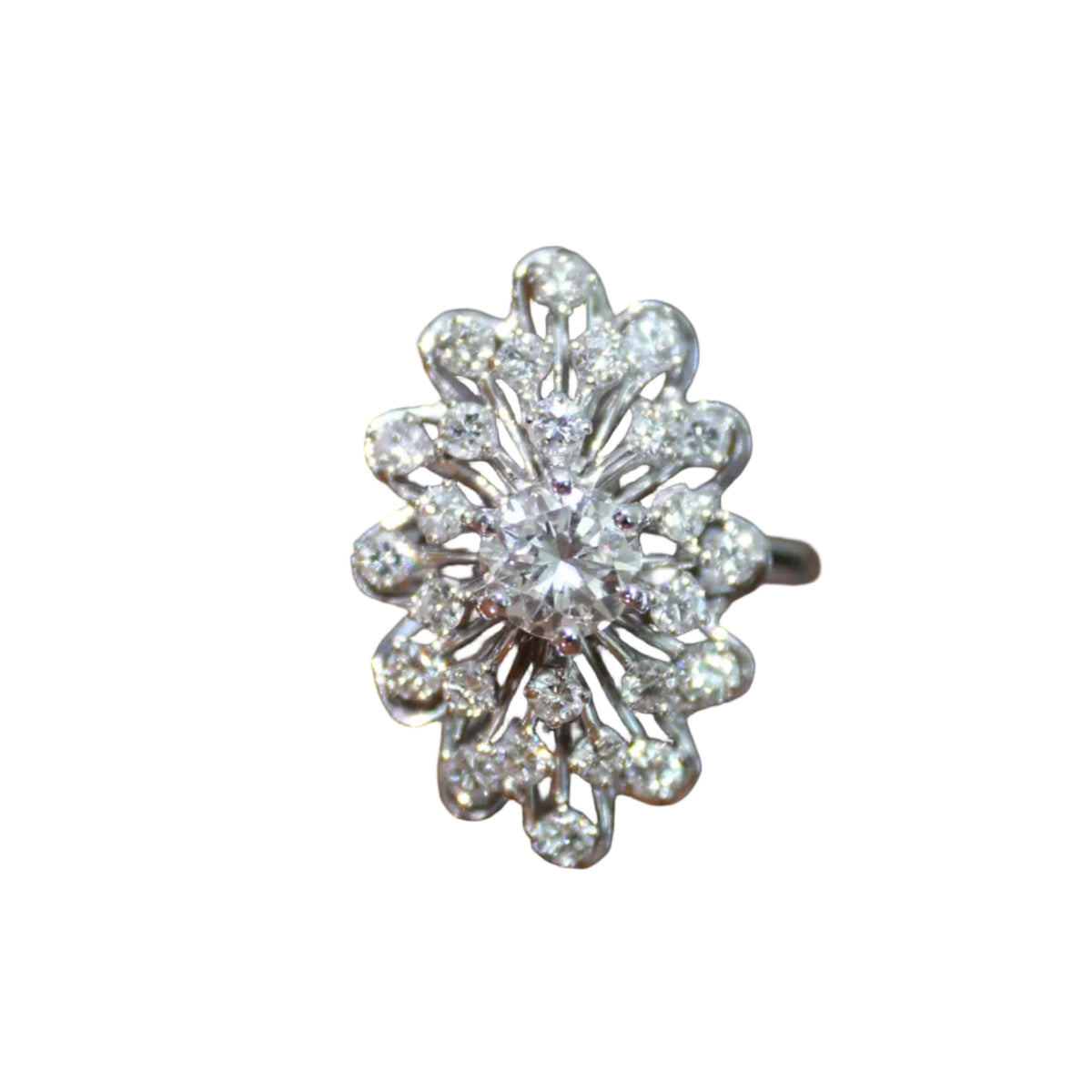 Long Starburst Cocktail Ring