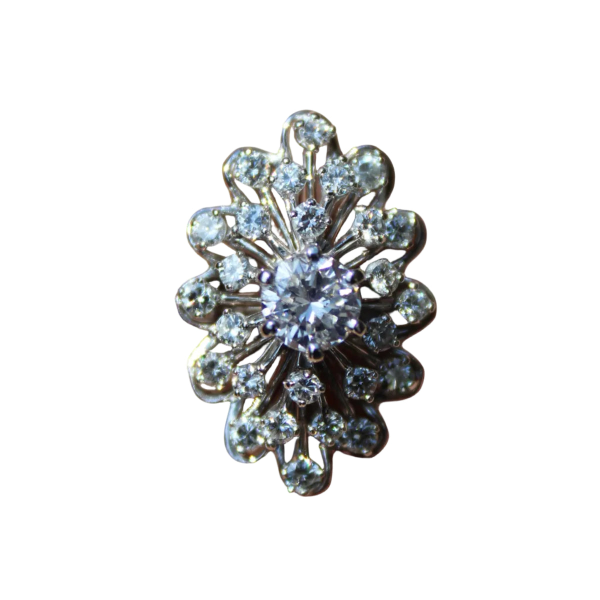 Long Starburst Cocktail Ring