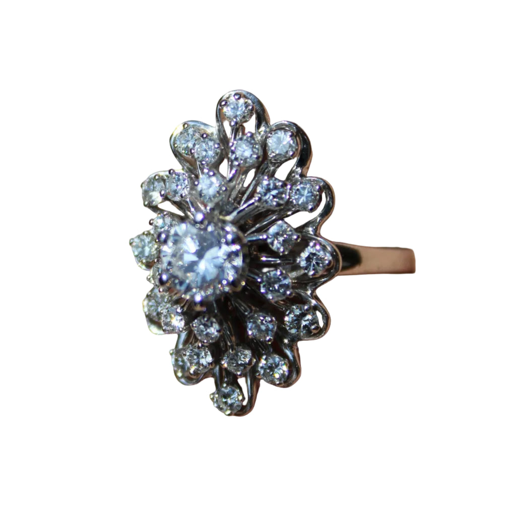 Long Starburst Cocktail Ring